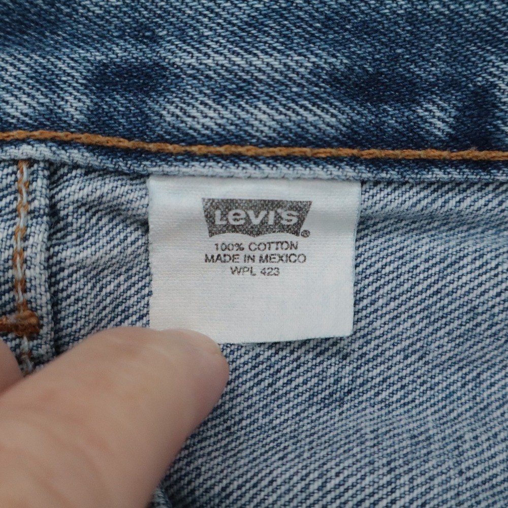 Vintage 90s Levi's 501 Mens 36x30 (31) Blue Straight Leg Button Fly Jeans 0193 - Picture 10 of 14